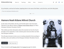 Tablet Screenshot of kidanemihret.org